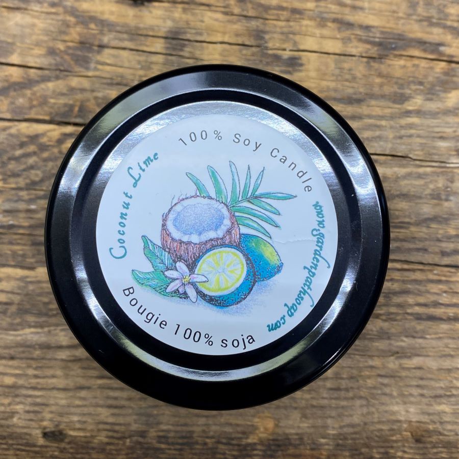 Coconut Lime Soy Candle (small) - Garden Path Homemade Soap