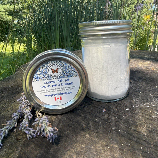 Lavender Bath Salt | 100% Natural Essential Oil & Ingredients - Garden Path Homemade Soap