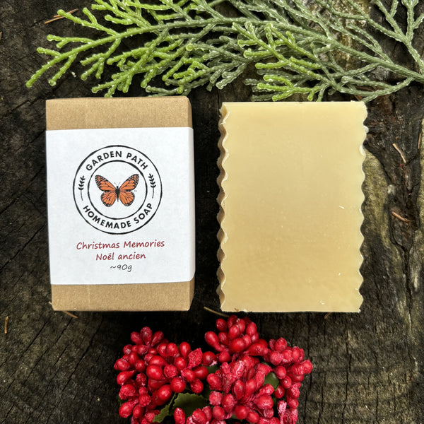 Christmas Memories Bar (limited time) | Lightly Scented Fragrance Oil - Garden Path Homemade Soap