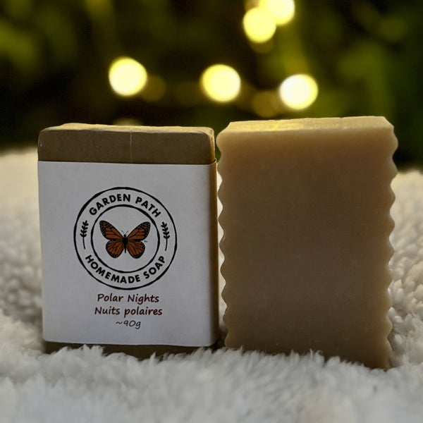 Polar Nights Bar Soap (limited time) | Lightly Scented with Fragrance Oil - Garden Path Homemade Soap