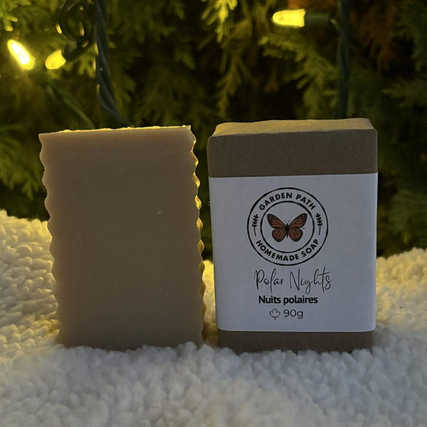 Polar Nights Bar Soap (limited time) | Lightly Scented with Fragrance Oil - Garden Path Homemade Soap