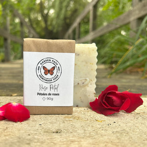 Rose Petals Bar Soap | Lightly Scented Rose Fragrance - Garden Path Homemade Soap