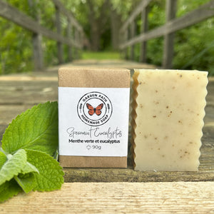 Spearmint Eucalyptus Bar Soap | 100% Natural Essential Oils & Ingredients - Garden Path Homemade Soap