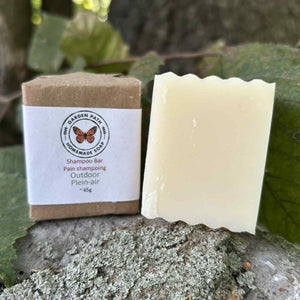 outdoor mini shampoo bar for gardeners and campers - Garden Path Homemade Soap