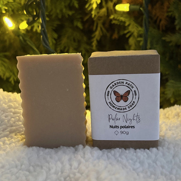 Polar Nights Bar Soap (limited time) | Lightly Scented with Fragrance Oil - Garden Path Homemade Soap