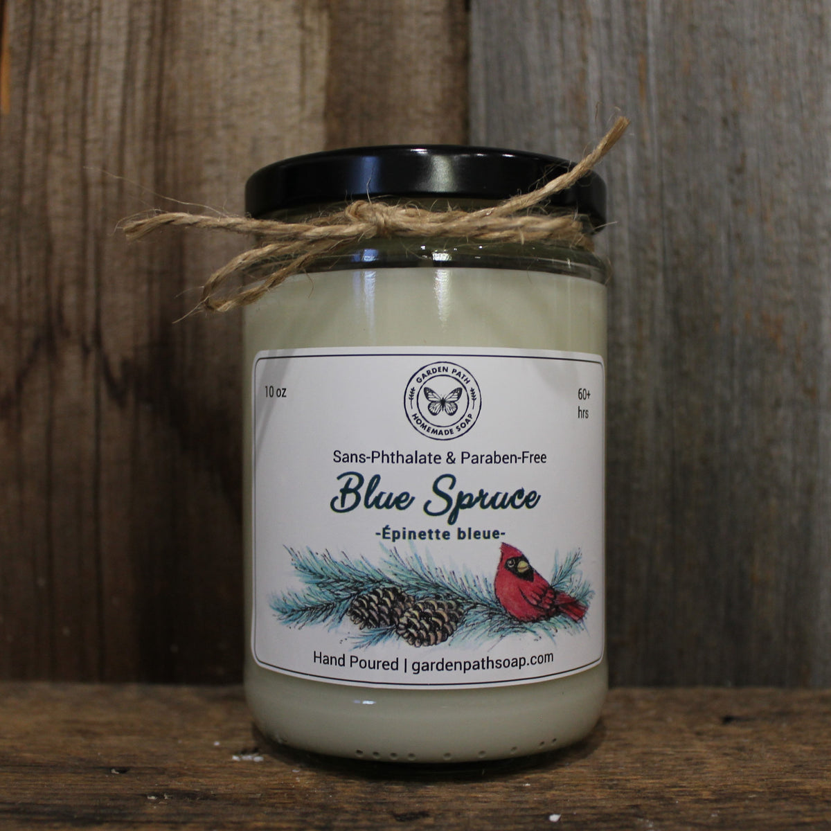 Large Blue Spruce Soy Wax Candles - Garden Path Homemade Soap