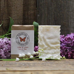Lilies & Lilacs Bar Soap (limited time) | Lightly Scented Floral - Garden Path Homemade Soap