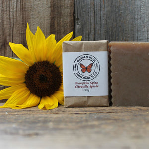 Pumpkin Spice Bar Soap (limited time) | Lightly Scented with Pumpkin Spice Fragrance - Garden Path Homemade Soap