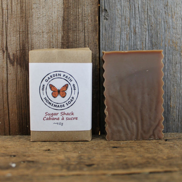 Sugar Shack Bar Soap | Lightly Scented Maple Fragrance & Natural Maple Sugar Sand - Garden Path Homemade Soap