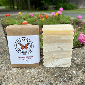 Summer Bouquet Bar Soap | Lightly Scented Floral Fragrance - Garden Path Homemade Soap