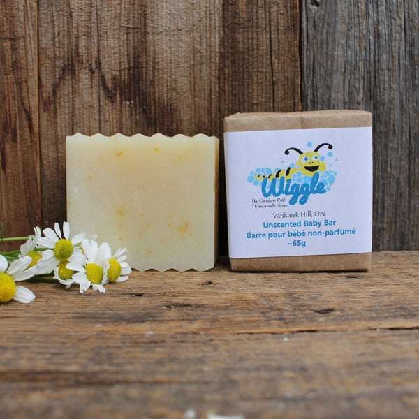 Wiggle Baby Bar by Garden Path Homemade Soap | 100% Natural Ingredients | Unscented - Garden Path Homemade Soap