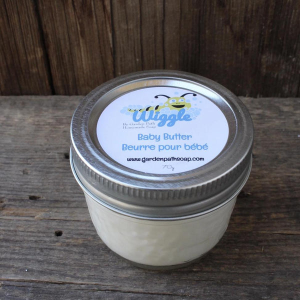 Wiggle Baby Butter | Bottom Protector for Baby | Belly Moisturizer for Mom - Garden Path Homemade Soap